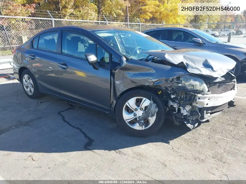 2HGFB2F52DH546000 2013 Honda Civic Lx