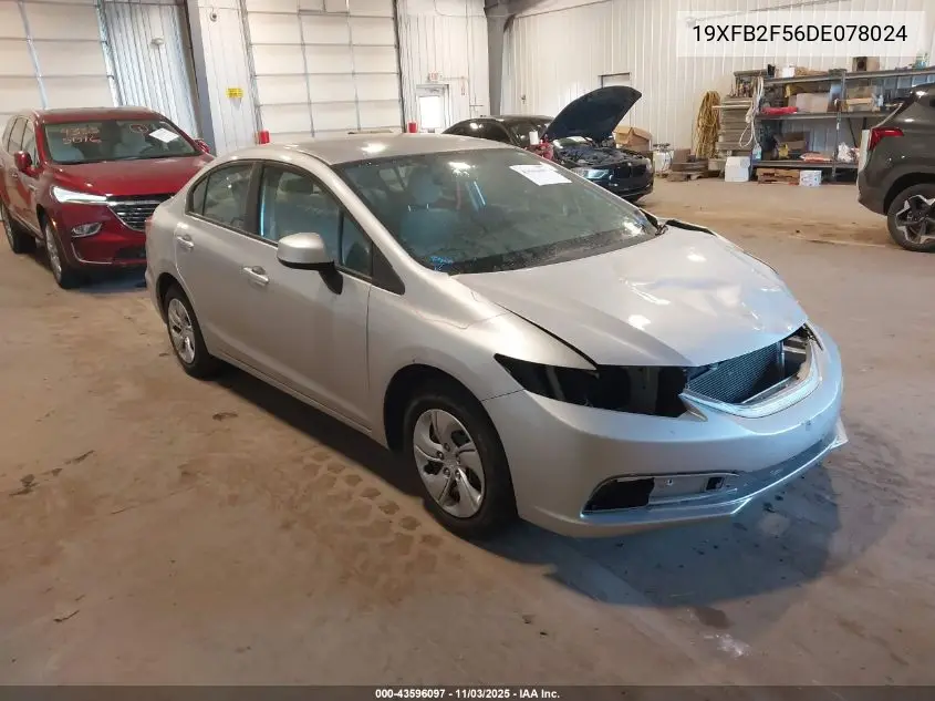 19XFB2F56DE078024 2013 Honda Civic Lx