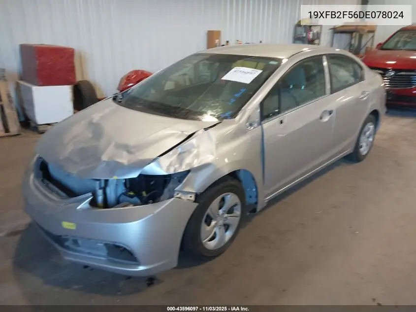19XFB2F56DE078024 2013 Honda Civic Lx