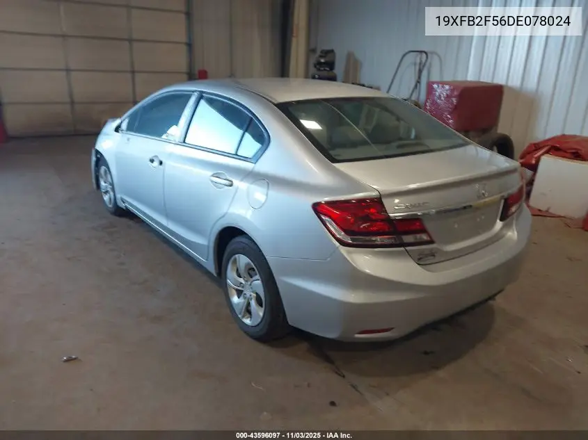 19XFB2F56DE078024 2013 Honda Civic Lx