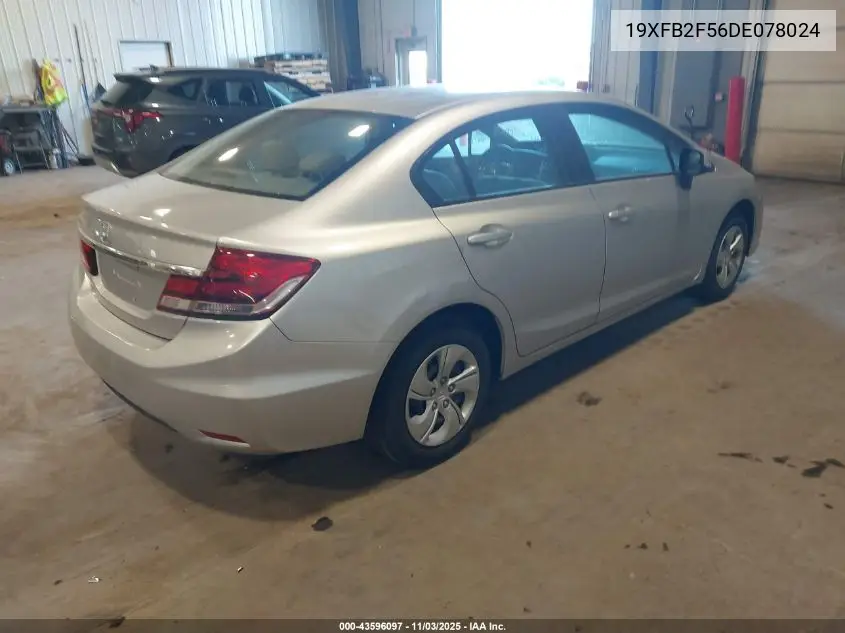 19XFB2F56DE078024 2013 Honda Civic Lx