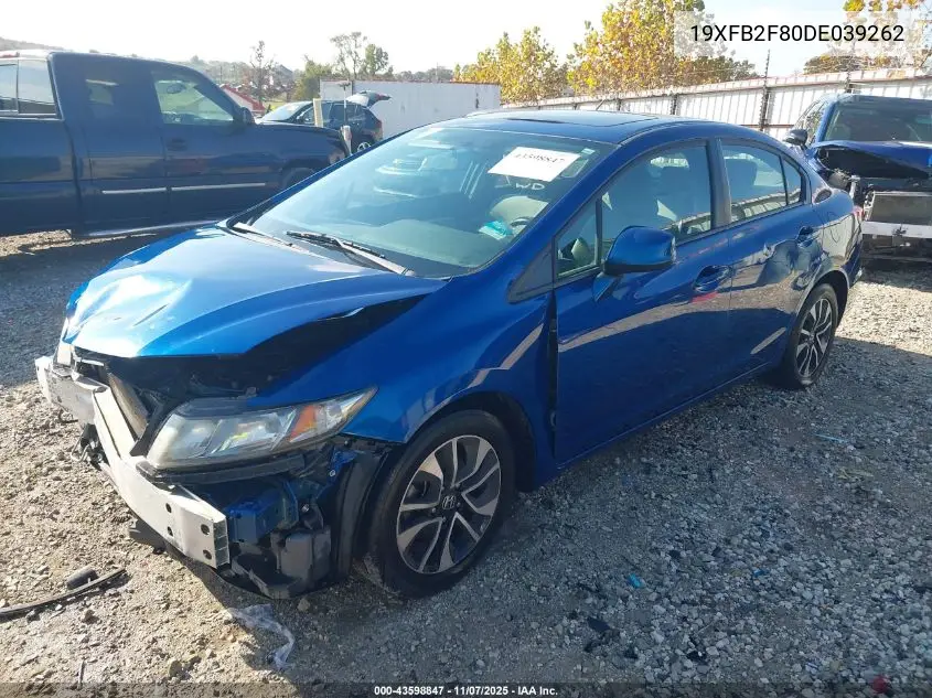 19XFB2F80DE039262 2013 Honda Civic Ex