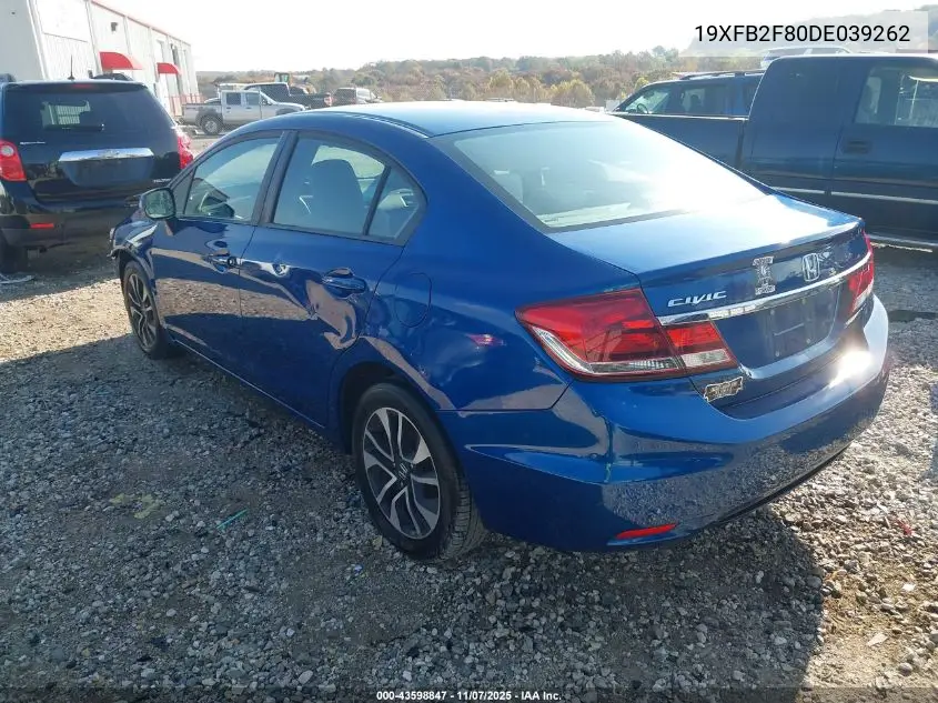 19XFB2F80DE039262 2013 Honda Civic Ex