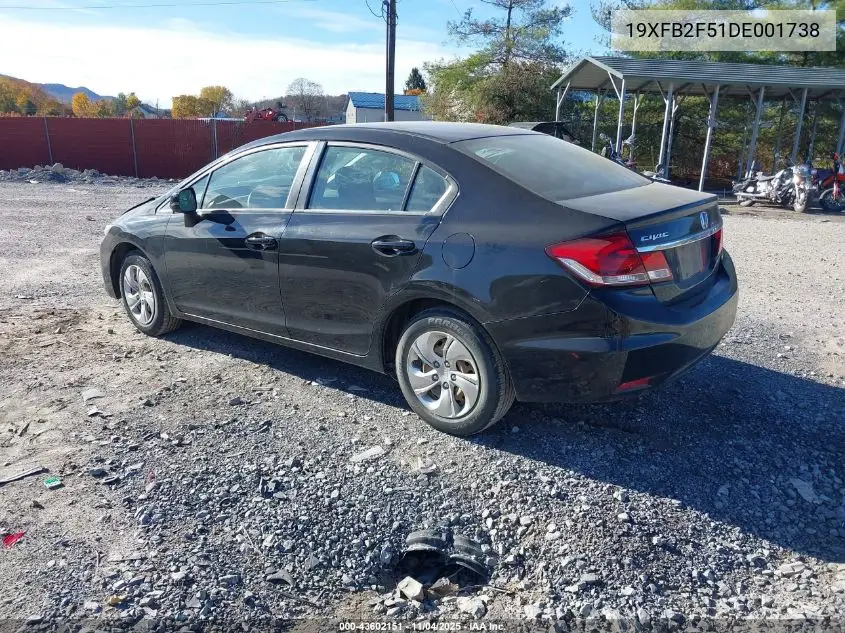 19XFB2F51DE001738 2013 Honda Civic Lx