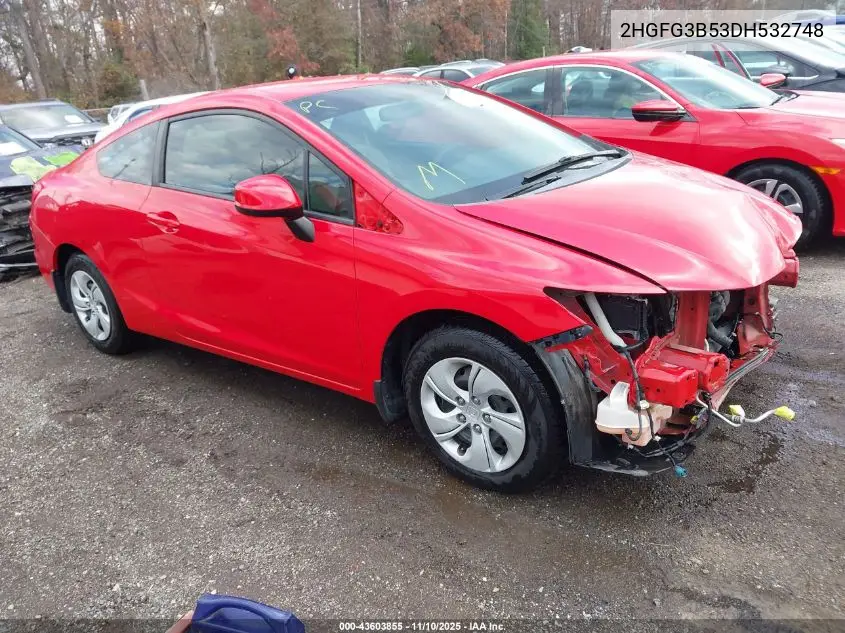 2HGFG3B53DH532748 2013 Honda Civic Lx