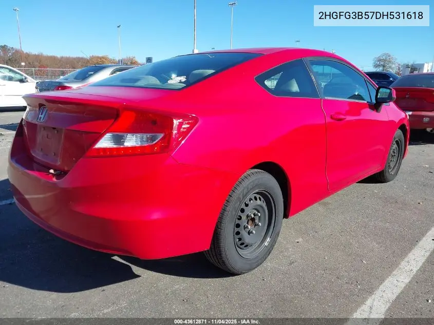 2HGFG3B57DH531618 2013 Honda Civic Lx