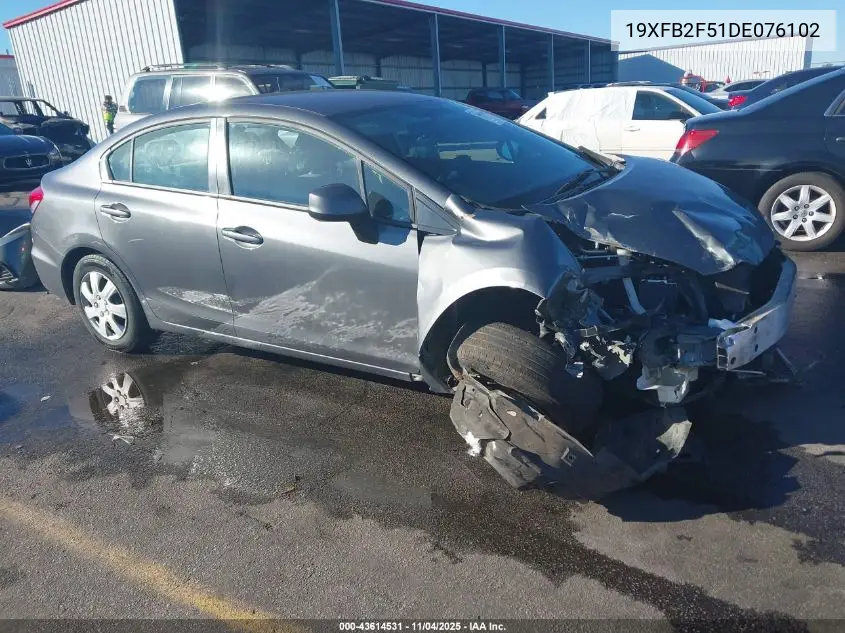 19XFB2F51DE076102 2013 Honda Civic Lx
