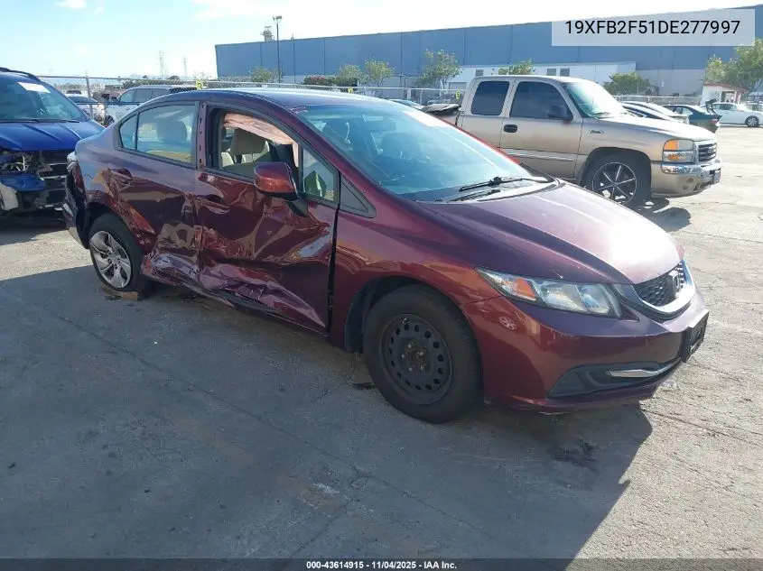 19XFB2F51DE277997 2013 Honda Civic Lx