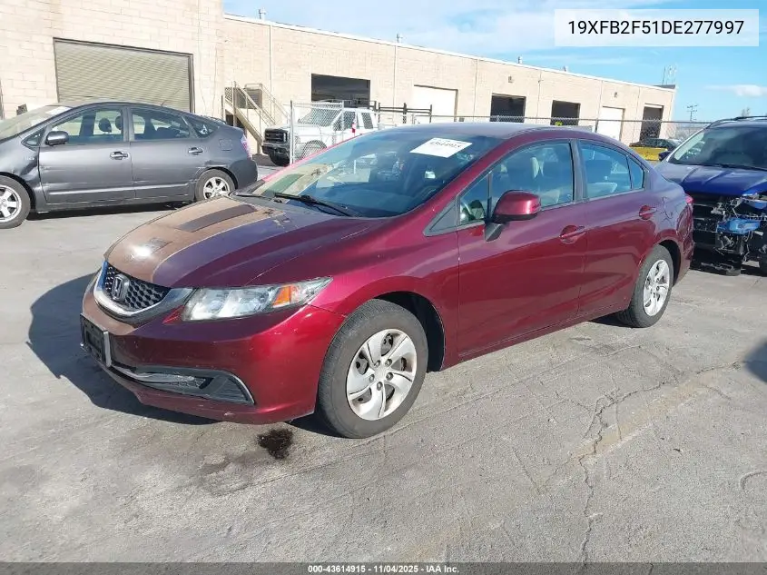 19XFB2F51DE277997 2013 Honda Civic Lx