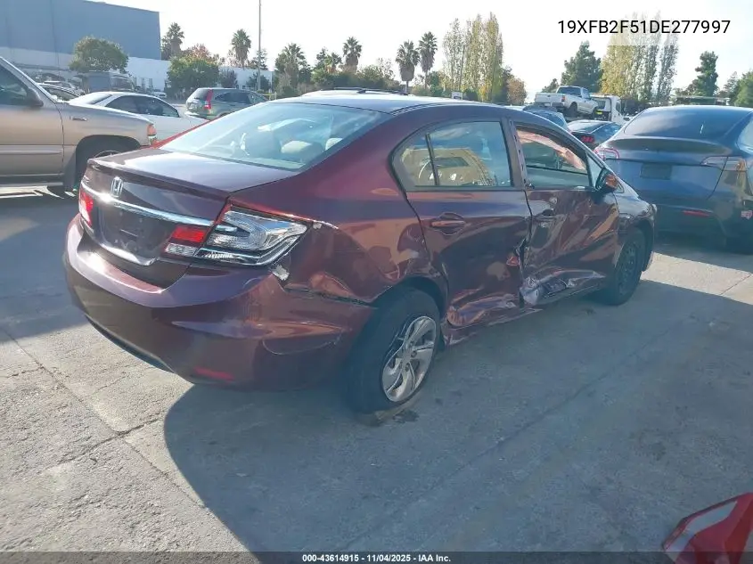 19XFB2F51DE277997 2013 Honda Civic Lx