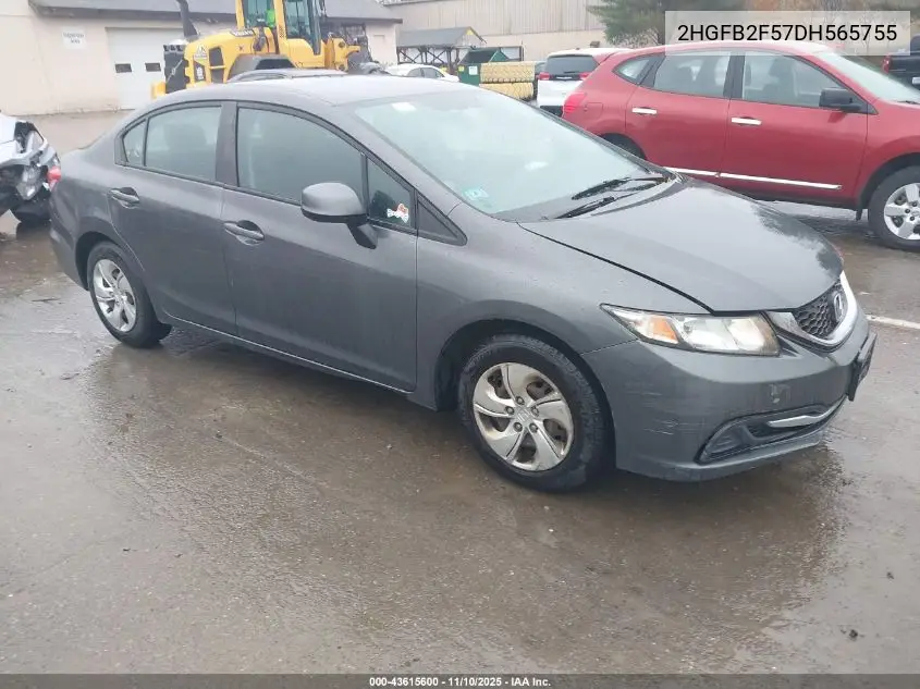 2HGFB2F57DH565755 2013 Honda Civic Lx