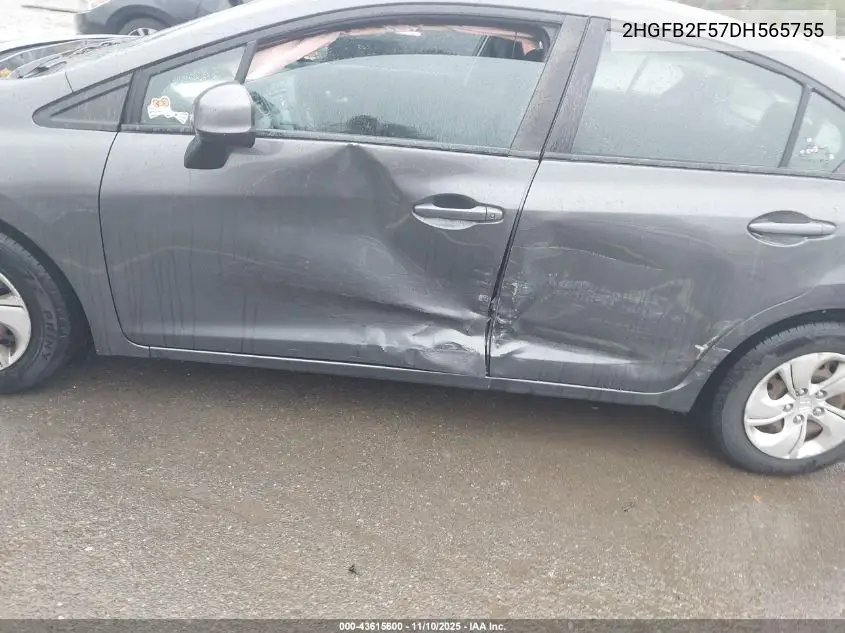 2HGFB2F57DH565755 2013 Honda Civic Lx
