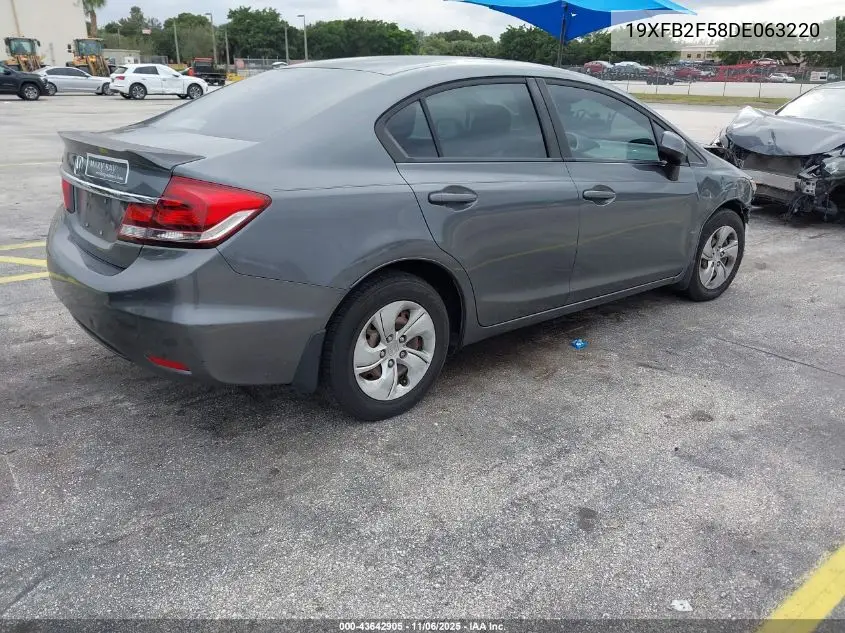 19XFB2F58DE063220 2013 Honda Civic Lx