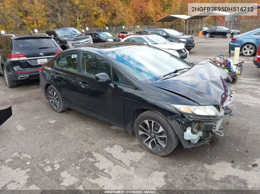 2HGFB2F95DH514712 2013 Honda Civic Ex-L