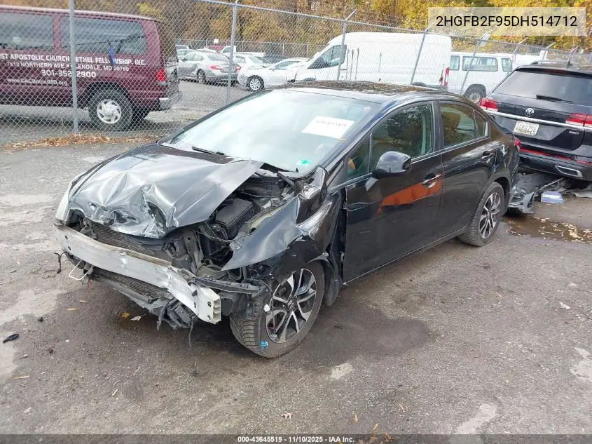 2HGFB2F95DH514712 2013 Honda Civic Ex-L