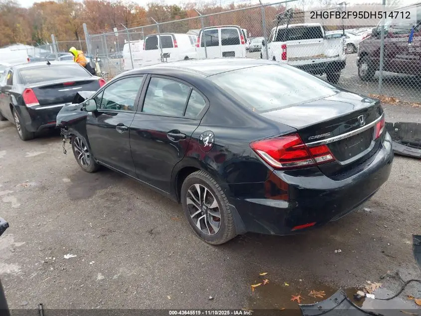 2HGFB2F95DH514712 2013 Honda Civic Ex-L