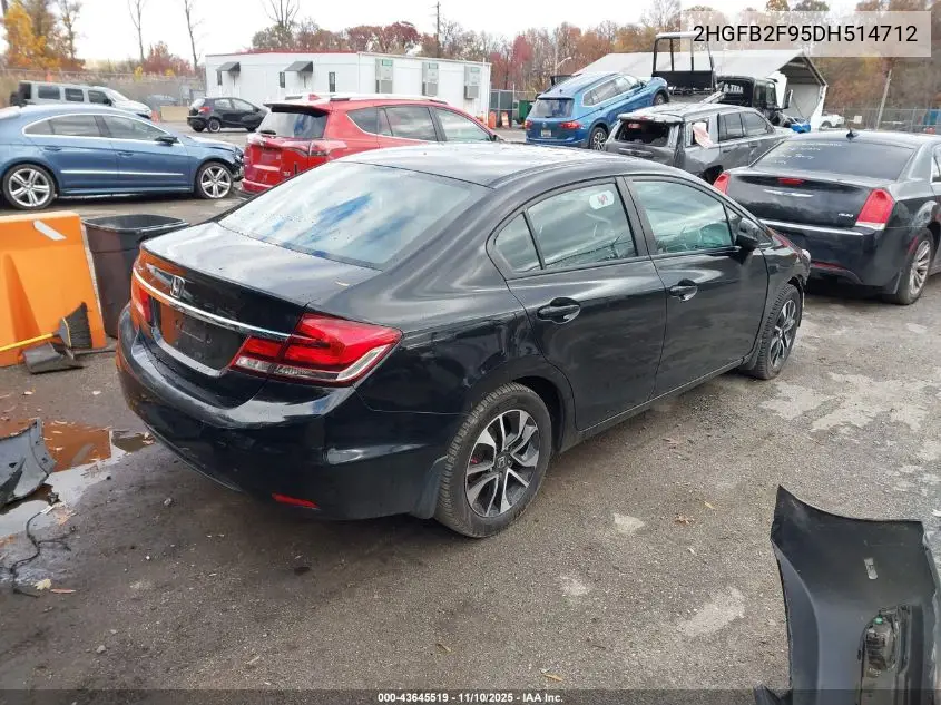 2HGFB2F95DH514712 2013 Honda Civic Ex-L