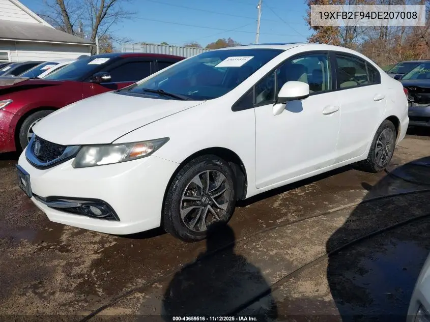19XFB2F94DE207008 2013 Honda Civic Ex-L