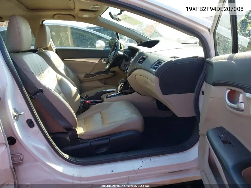 19XFB2F94DE207008 2013 Honda Civic Ex-L