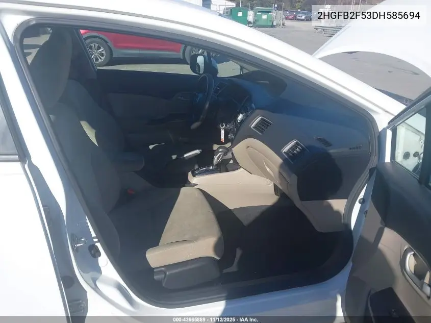 2HGFB2F53DH585694 2013 Honda Civic Lx