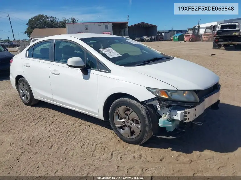 19XFB2F5XDE063848 2013 Honda Civic Lx