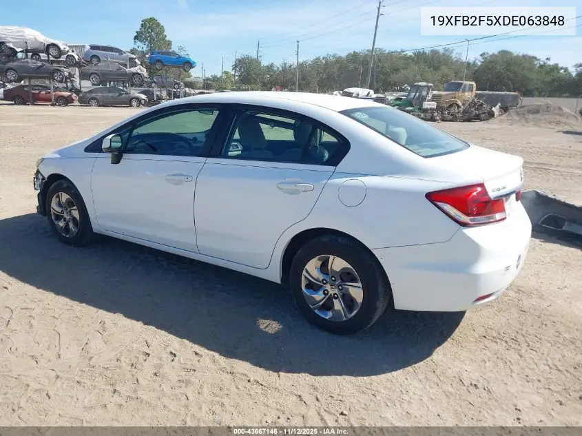 19XFB2F5XDE063848 2013 Honda Civic Lx