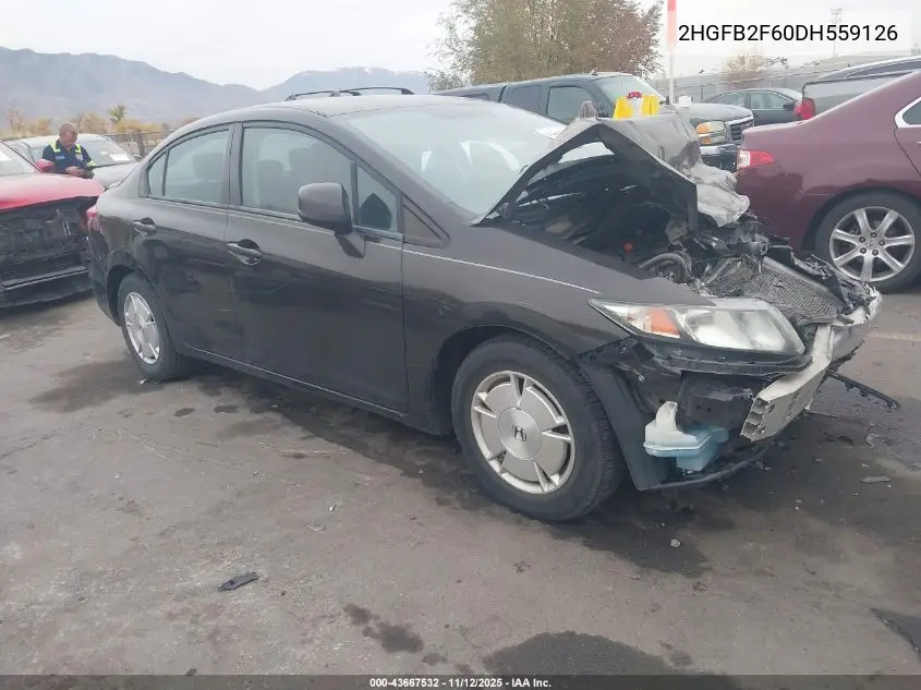 2HGFB2F60DH559126 2013 Honda Civic Hf
