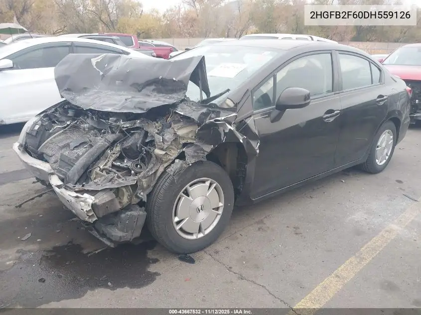 2HGFB2F60DH559126 2013 Honda Civic Hf
