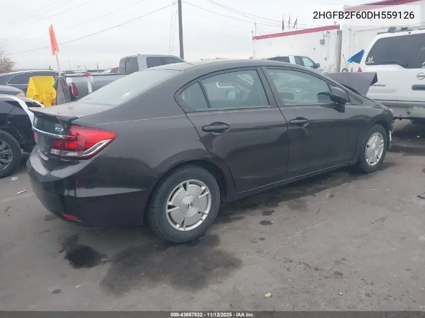 2HGFB2F60DH559126 2013 Honda Civic Hf