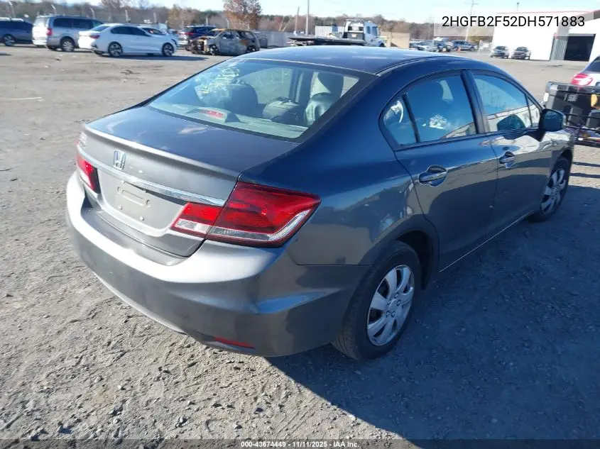 2HGFB2F52DH571883 2013 Honda Civic Lx