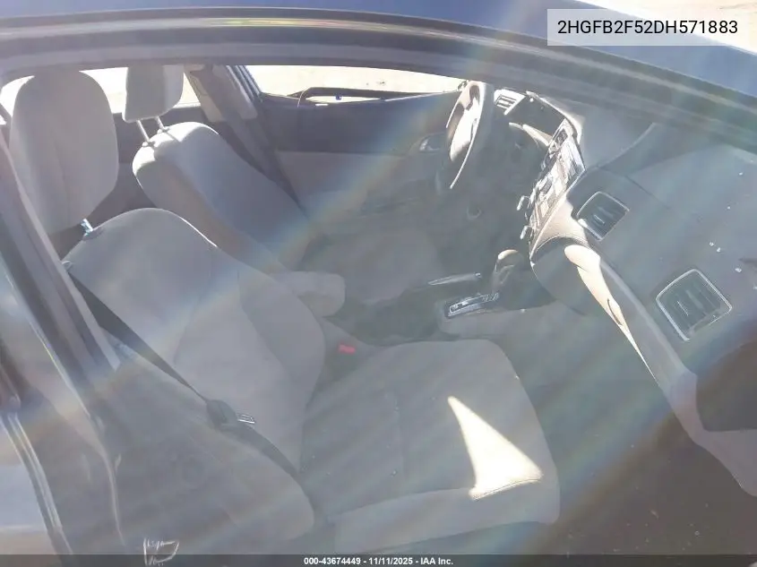 2HGFB2F52DH571883 2013 Honda Civic Lx