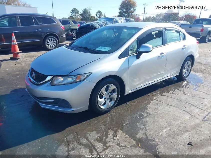 2HGFB2F54DH593707 2013 Honda Civic Lx