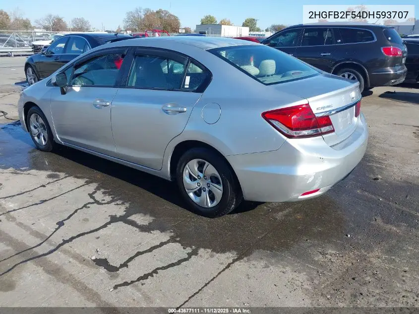 2HGFB2F54DH593707 2013 Honda Civic Lx