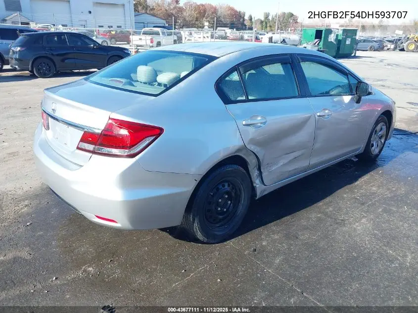 2HGFB2F54DH593707 2013 Honda Civic Lx
