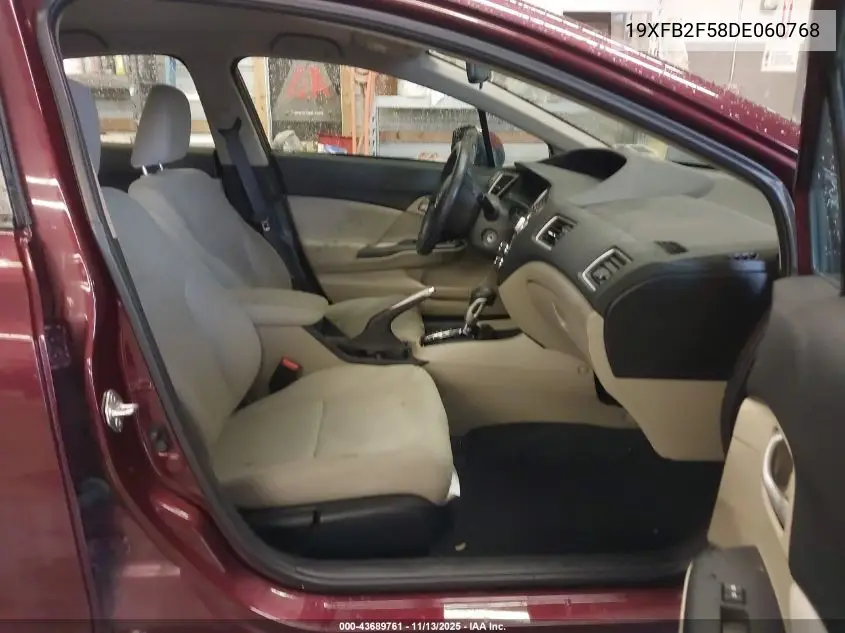 19XFB2F58DE060768 2013 Honda Civic Lx