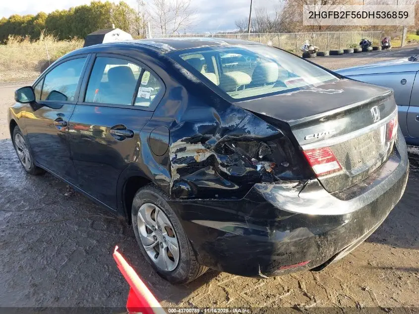 2HGFB2F56DH536859 2013 Honda Civic Lx