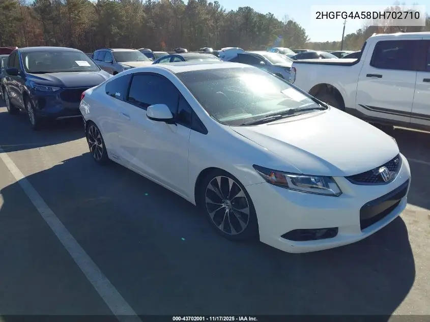 2HGFG4A58DH702710 2013 Honda Civic Si