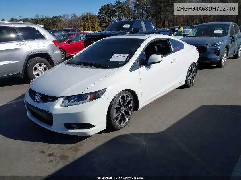 2HGFG4A58DH702710 2013 Honda Civic Si