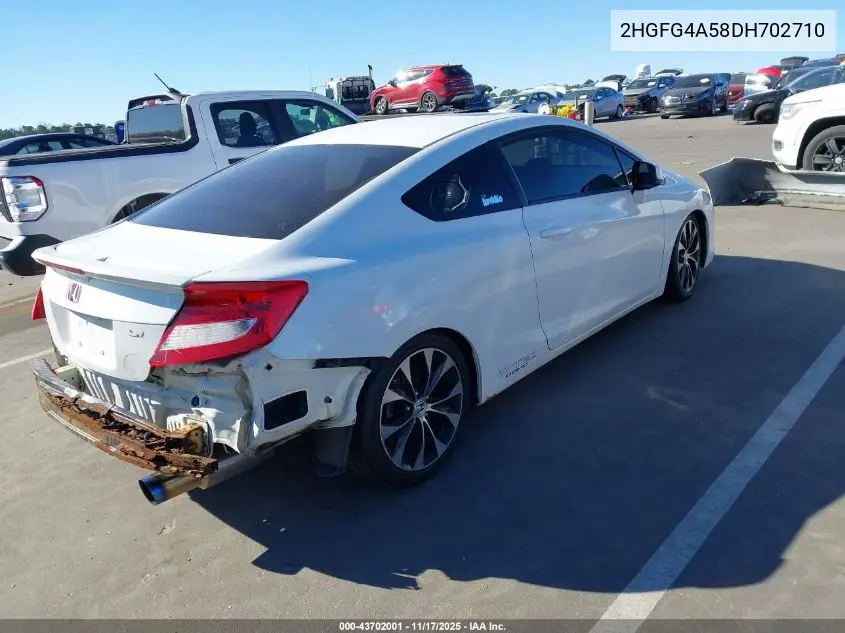 2HGFG4A58DH702710 2013 Honda Civic Si