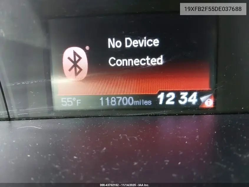 19XFB2F55DE037688 2013 Honda Civic Lx