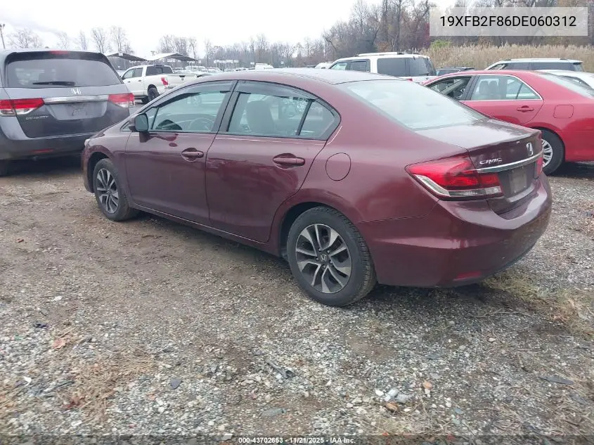 19XFB2F86DE060312 2013 Honda Civic Ex
