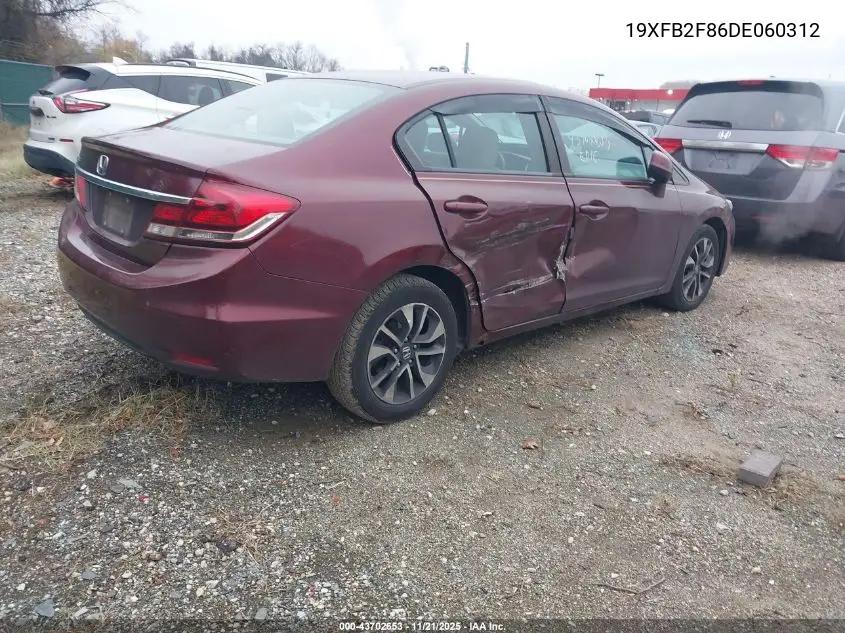 19XFB2F86DE060312 2013 Honda Civic Ex