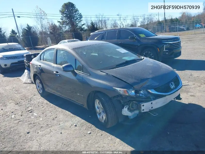 2HGFB2F59DH570939 2013 Honda Civic Lx