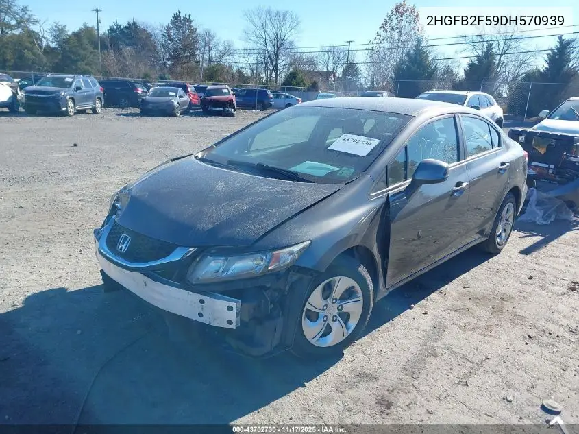 2HGFB2F59DH570939 2013 Honda Civic Lx