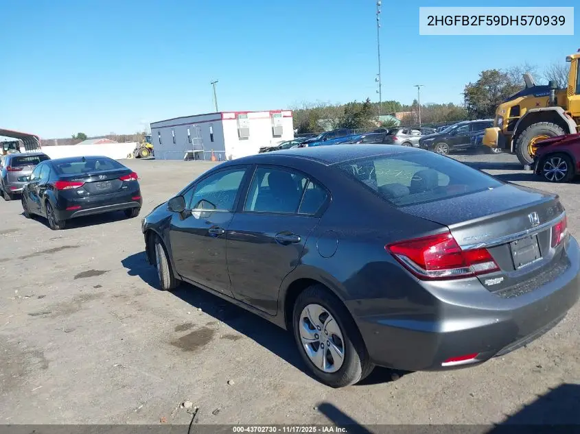 2HGFB2F59DH570939 2013 Honda Civic Lx