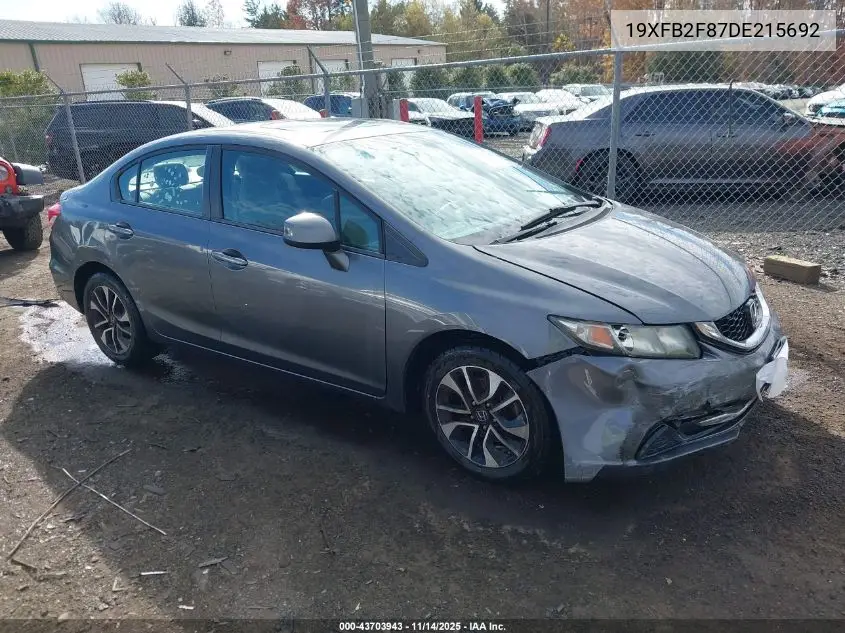 19XFB2F87DE215692 2013 Honda Civic Ex