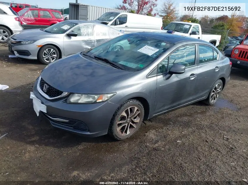 19XFB2F87DE215692 2013 Honda Civic Ex