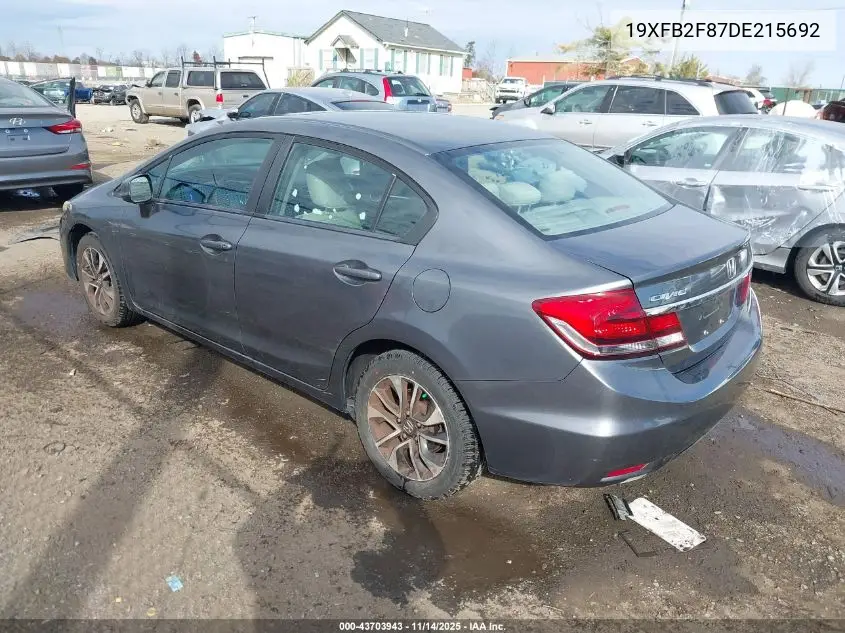 19XFB2F87DE215692 2013 Honda Civic Ex