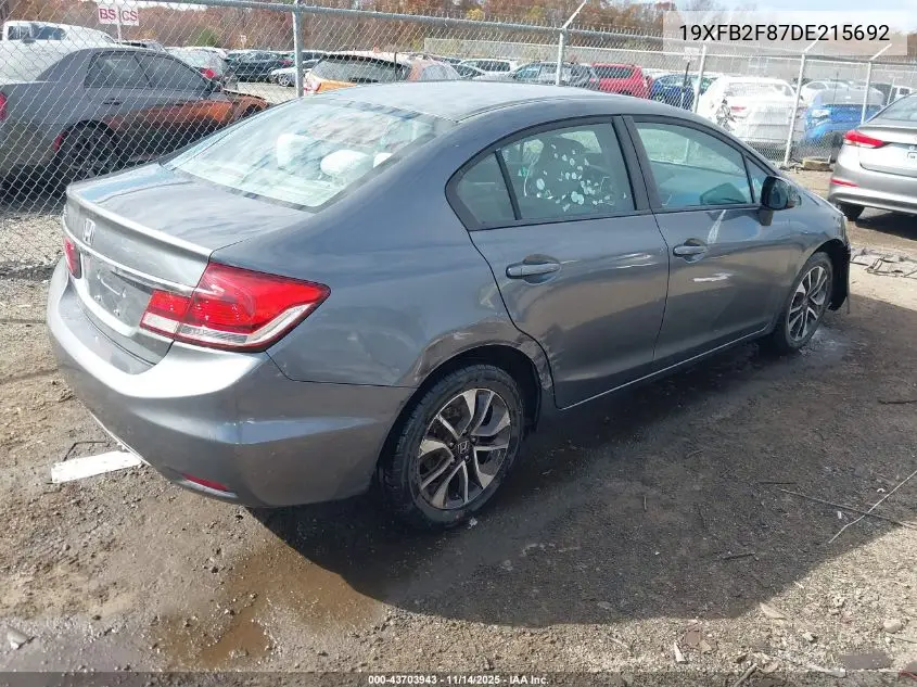 19XFB2F87DE215692 2013 Honda Civic Ex