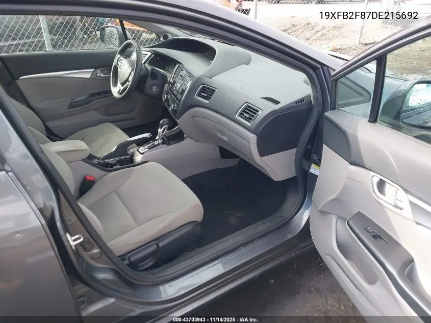 19XFB2F87DE215692 2013 Honda Civic Ex